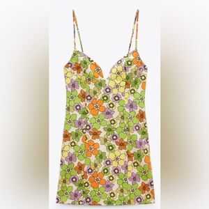 Zara retro floral summer sweetheart